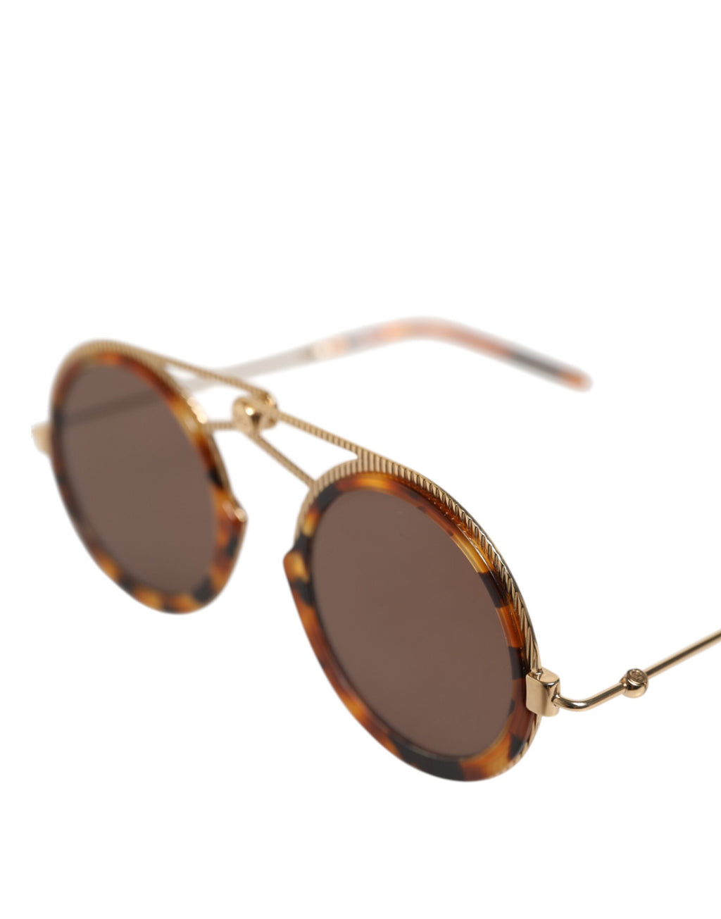 Dolce & Gabbana Gold Havana Frame DG Fatto A Mano Eyewea Sunglasses