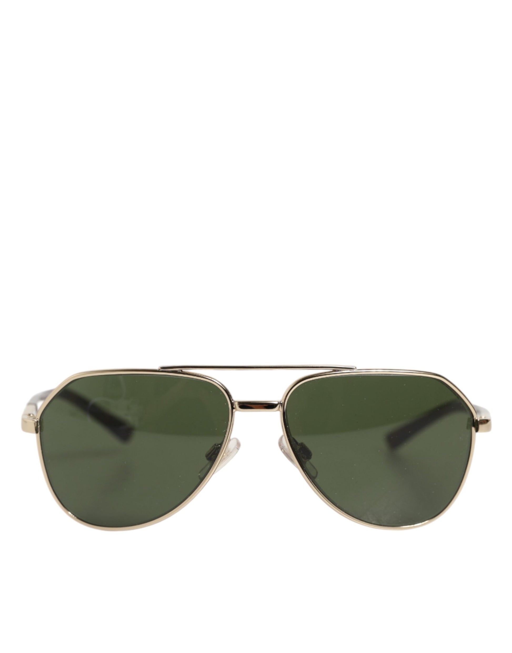 Dolce & Gabbana DG2125 Silver Frame Aviator Shades Eyewear Sunglasses
