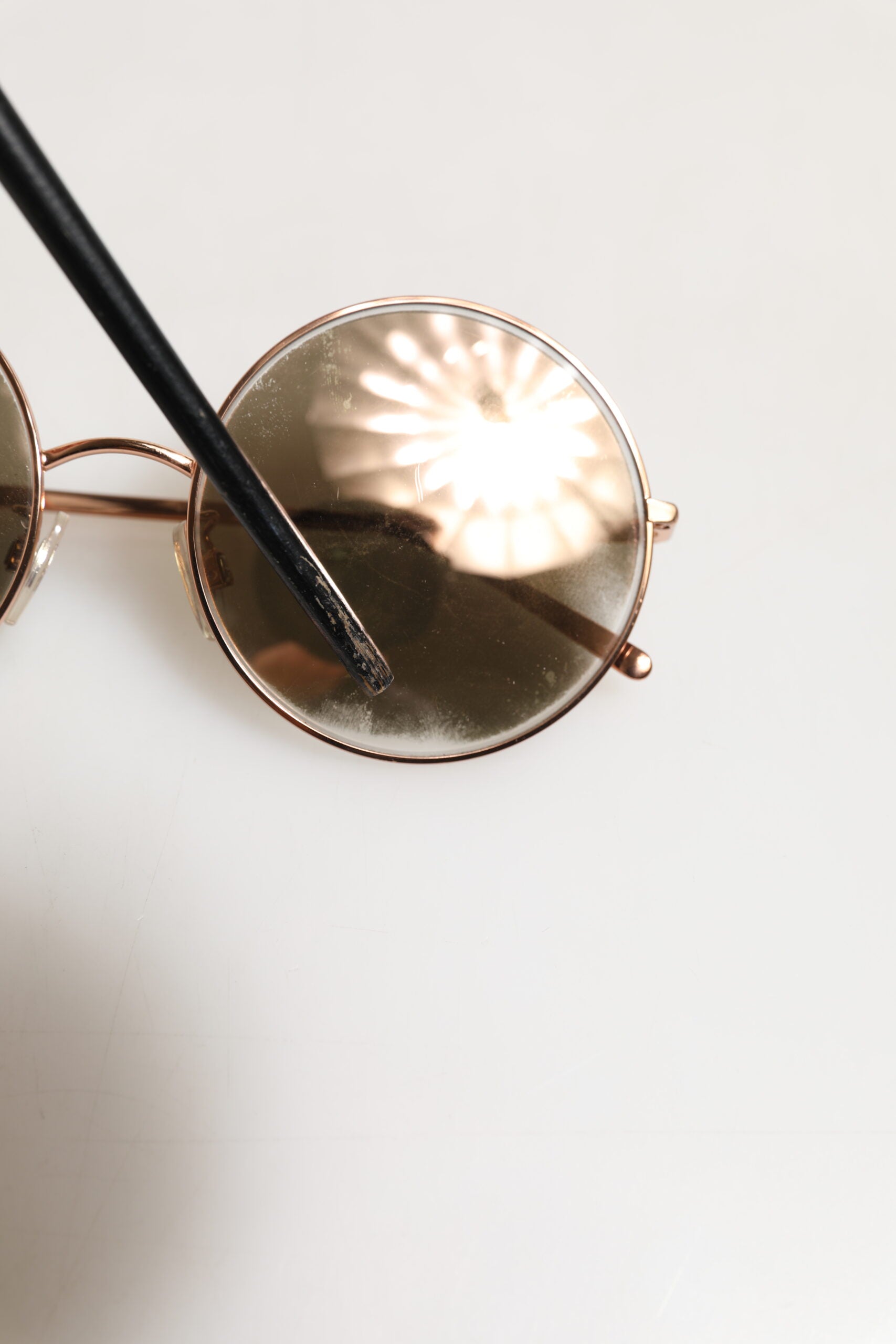 Dolce & Gabbana DG2215K Gold Metal Round Shades Eyewear Sunglasses