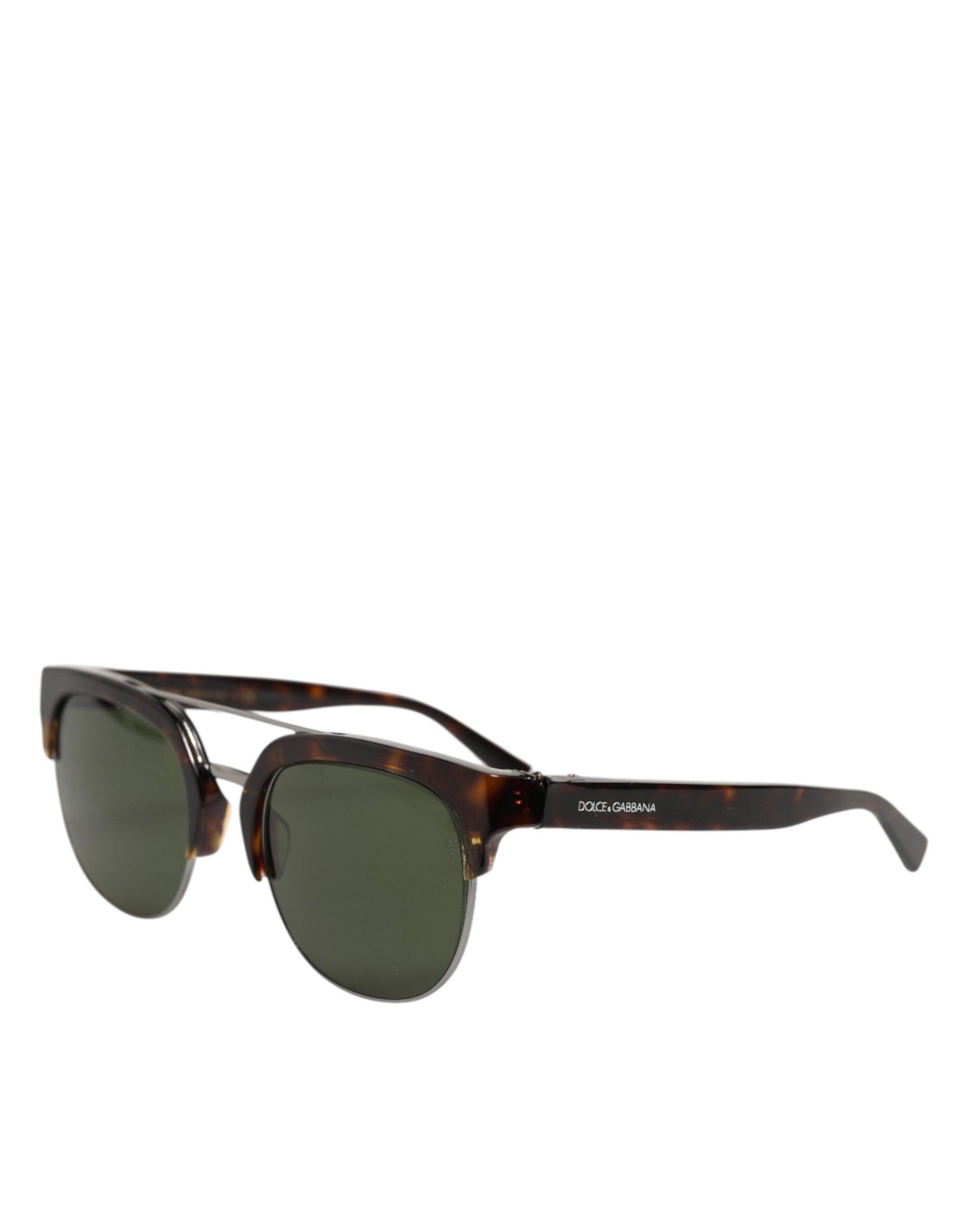 Dolce & Gabbana DG4317F Brown Tortoiseshell Pilot Frame Shades Sunglasses