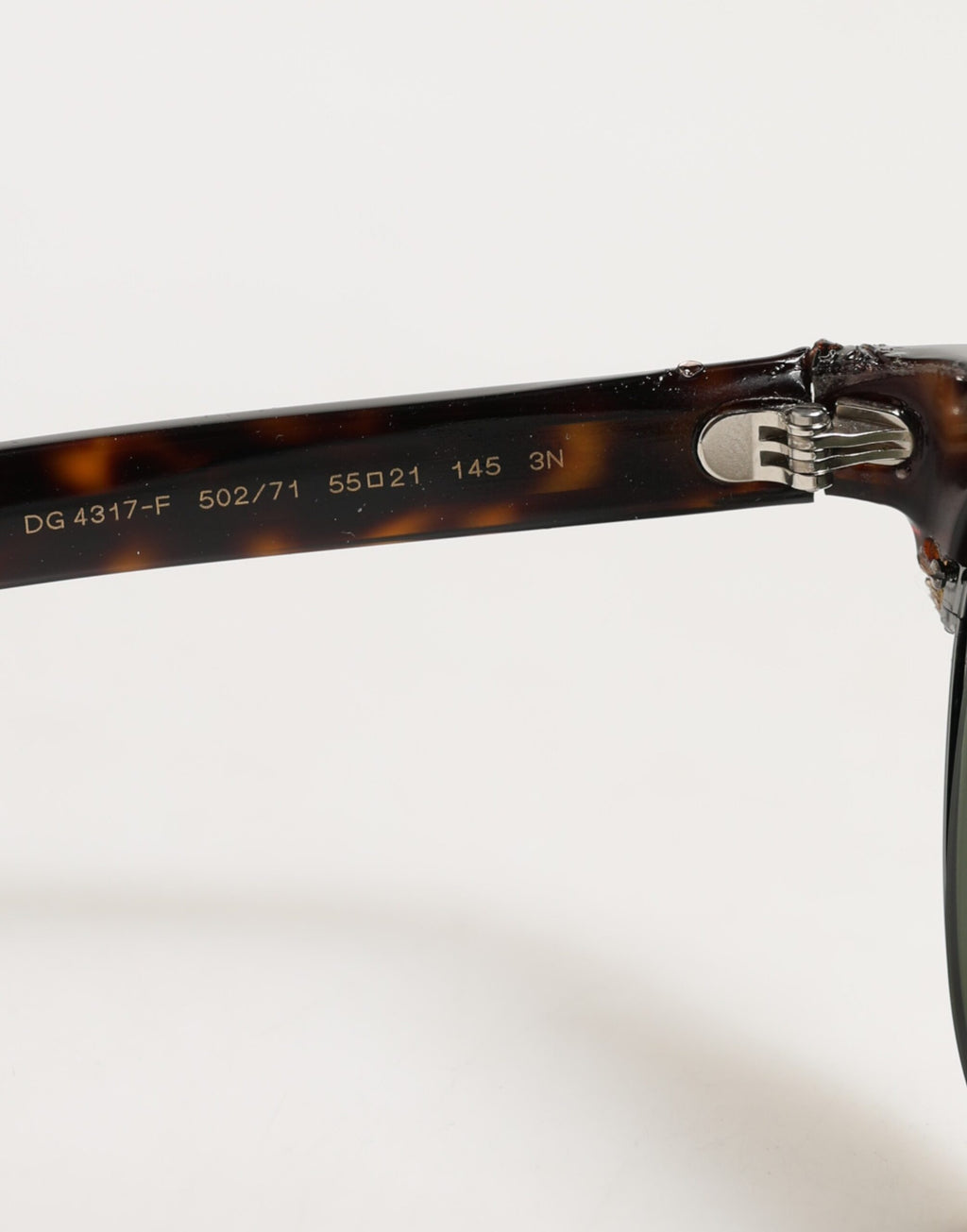Dolce & Gabbana DG4317F Brown Tortoiseshell Pilot Frame Shades Sunglasses