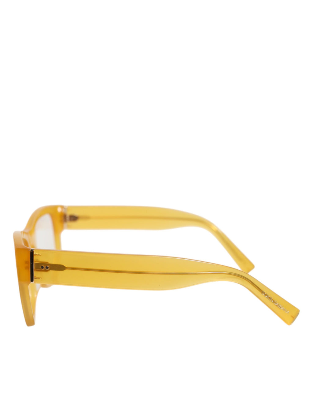 Dolce & Gabbana DG4338F Yellow Acetate Eccentric Sartorial Sunglasses