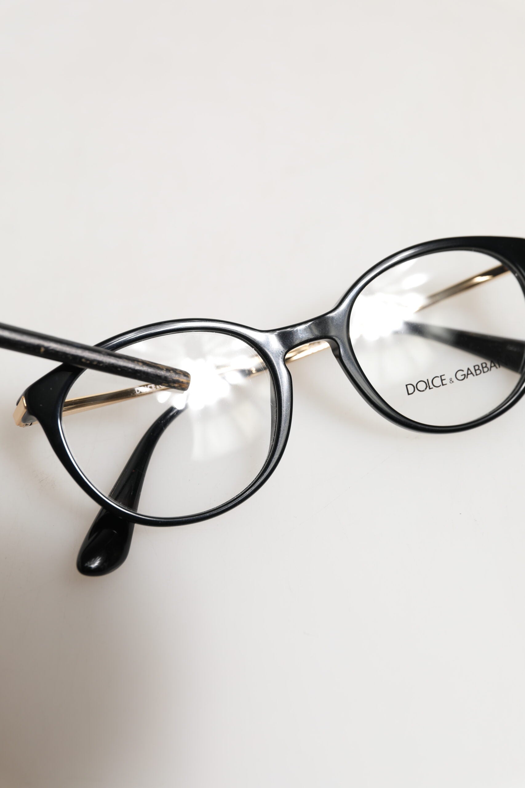 Dolce & Gabbana DG3242 Black Acetate Cat Eye Frame Eyeglass Reading Glass