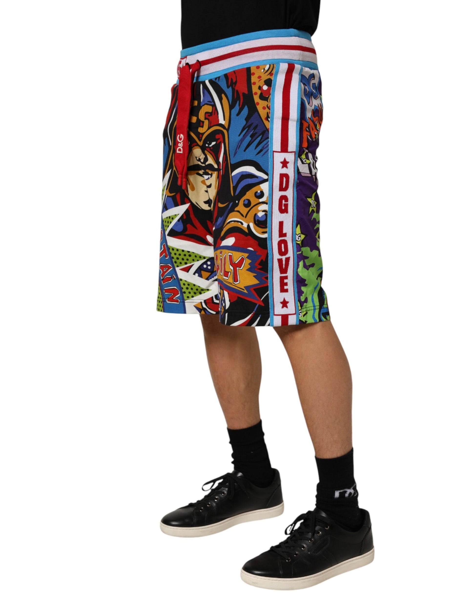 Dolce & Gabbana Multicolor Captain Sicily Men Bermuda Shorts