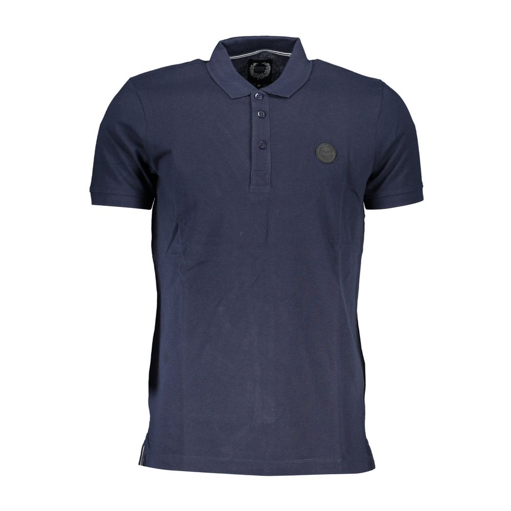 Gianmarco Venturi Blue Cotton Polo Shirt