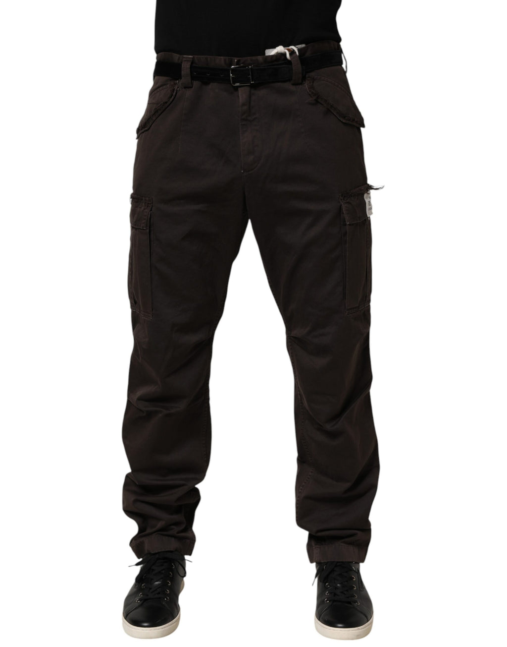 Dolce & Gabbana Brown Re- Edition Cotton Men Cargo Pants