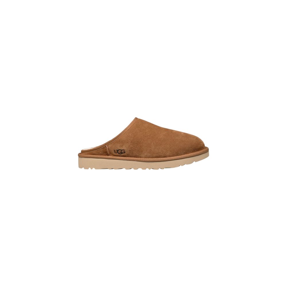 UGG Beige Suede Leather Clogs