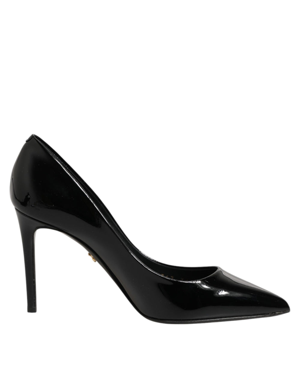 Dolce & Gabbana Black Leather Stiletto Heels Pumps Shoes