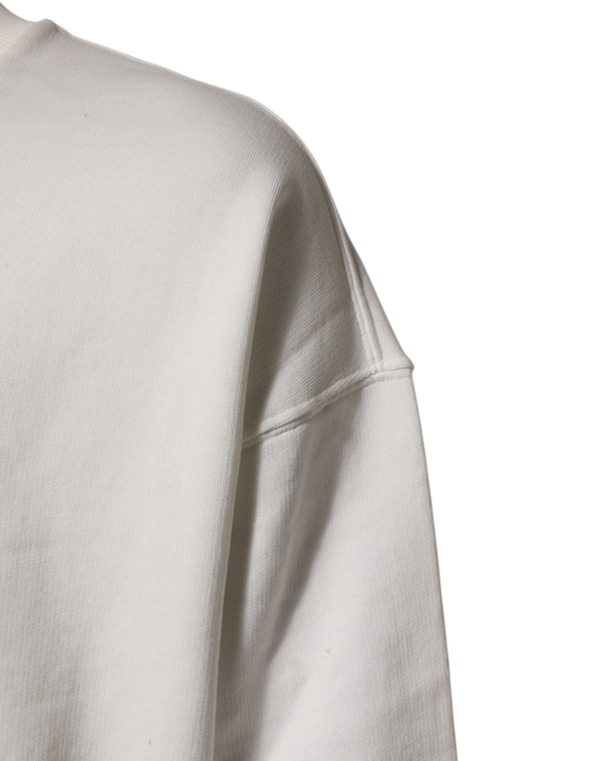 Dolce & Gabbana White DG Logo Crew Neck Sweatshirt Sweater