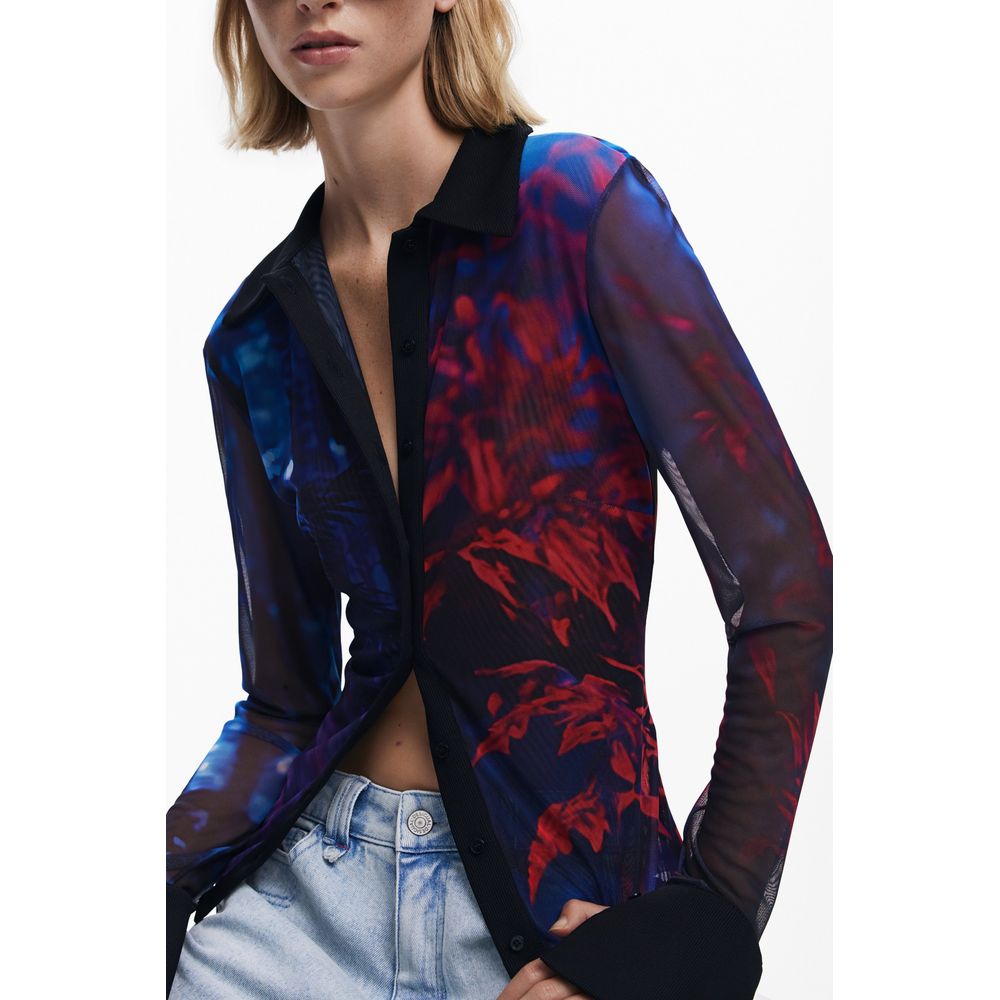 Desigual Black Polyester Shirt