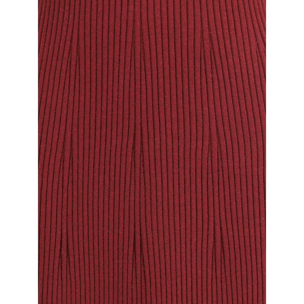 SA SU PHI Bordeaux Cashmere Casual Dress