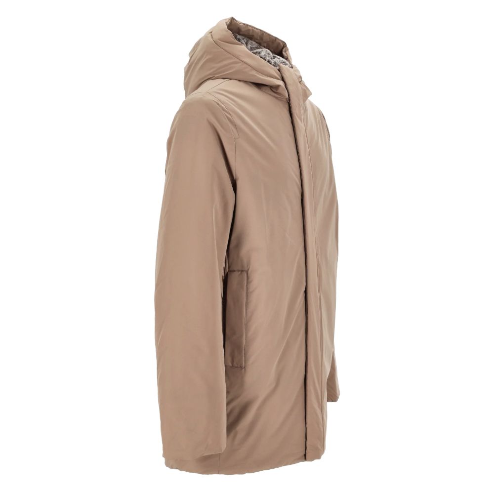 Suns Beige Polyester Jackets & Coat