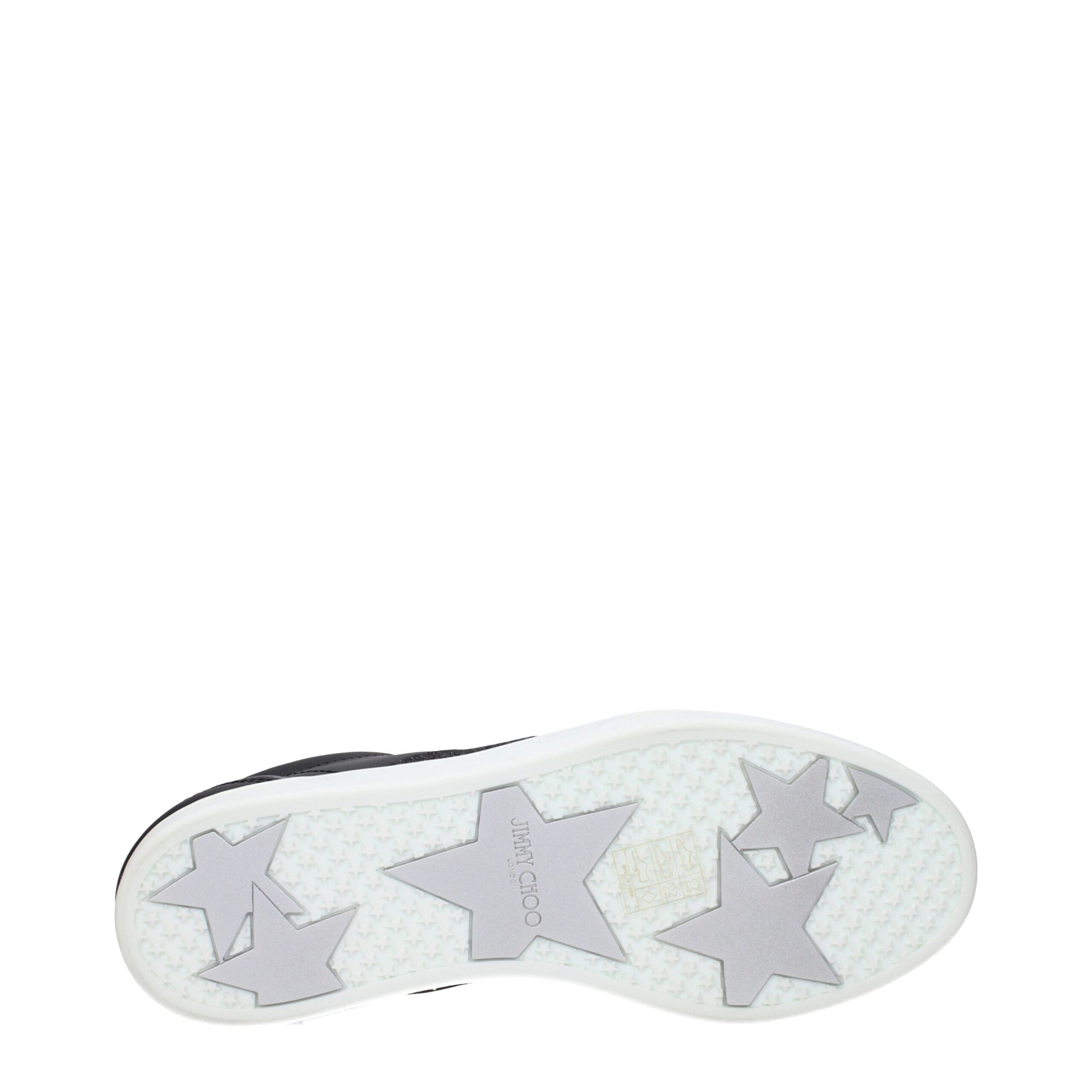 Jimmy Choo Black Leather Low Top Sneakers