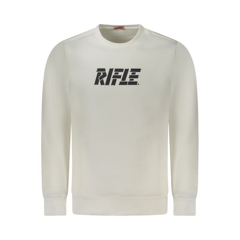 Rifle White Cotton Sweatshirt
