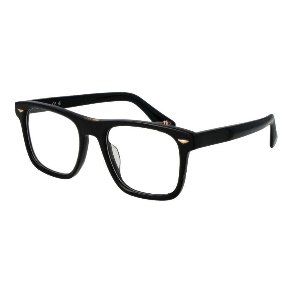 Police Black Cellulose Acetate Glasses (Frames)
