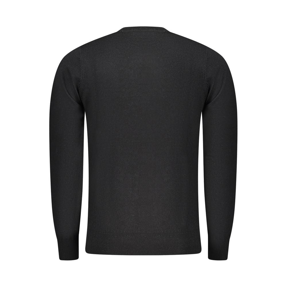 Rifle Black Wool Men Sweater
