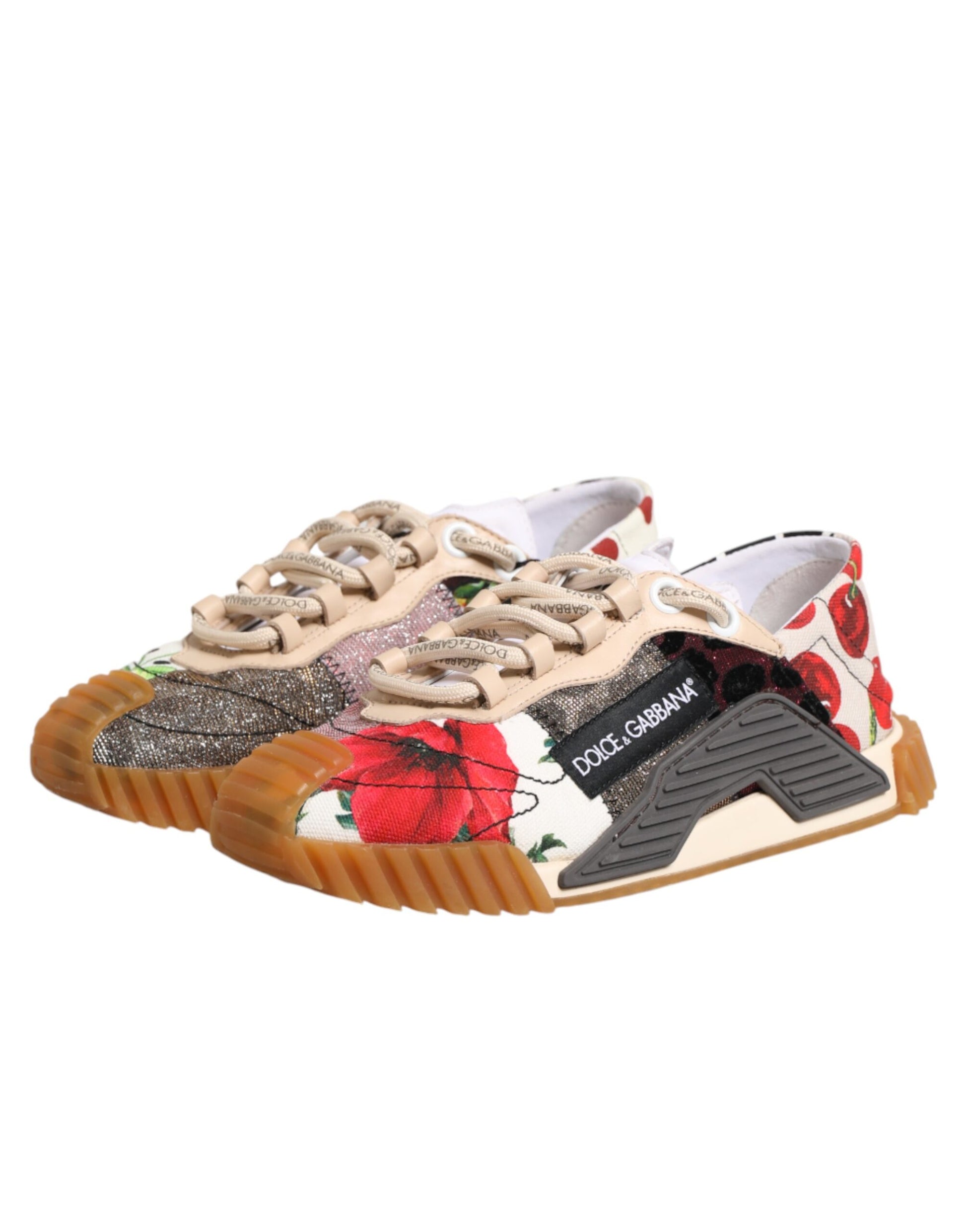 Dolce & Gabbana Multicolor Logo Low Top NS1 Sneakers Shoes