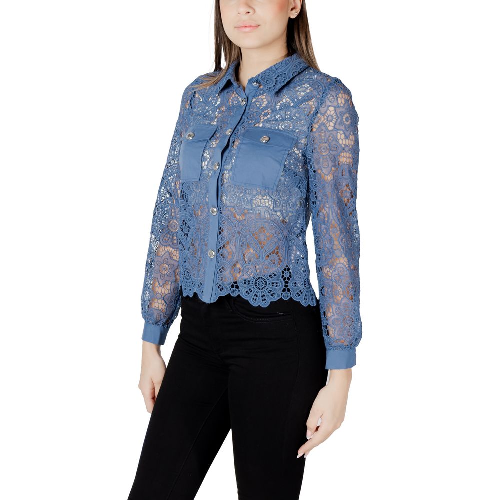 Morgan De Toi Blue Polyester Blouse