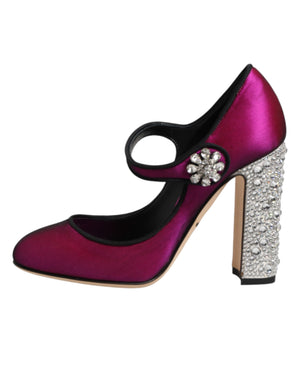 Dolce & Gabbana Pink Embellished High Heels Pumps Shoes