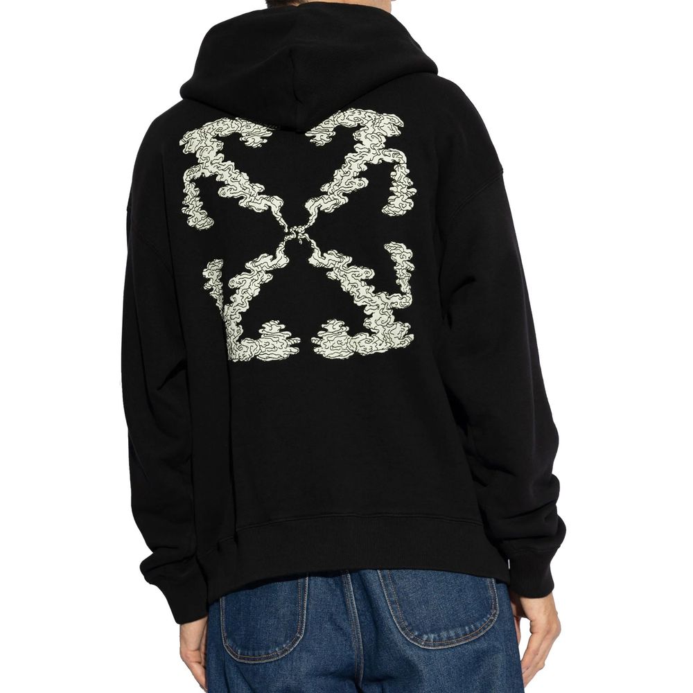 Off-White Black Cotton Sweatshirt
