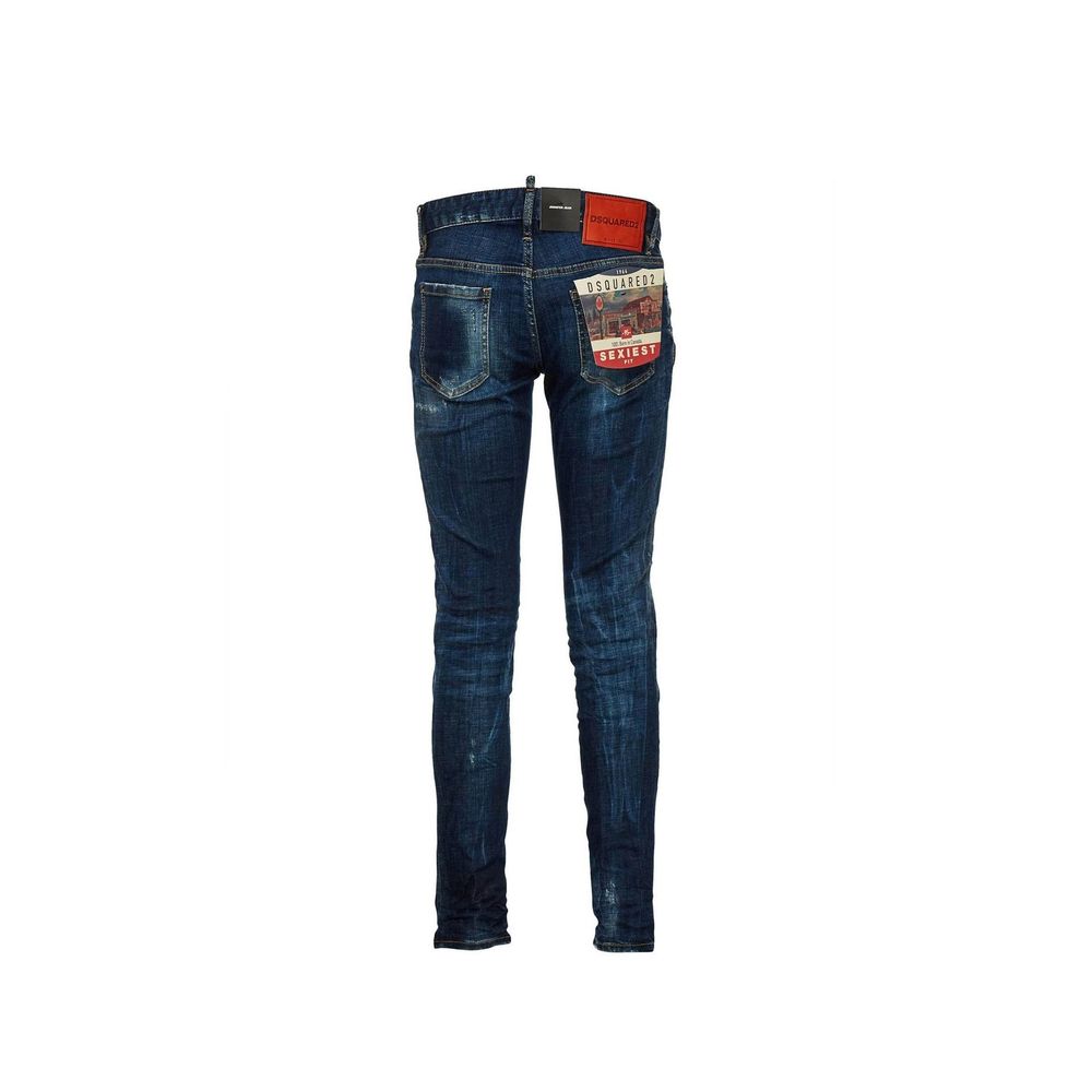 Dsquared² Blue Cotton Skinny Jeans