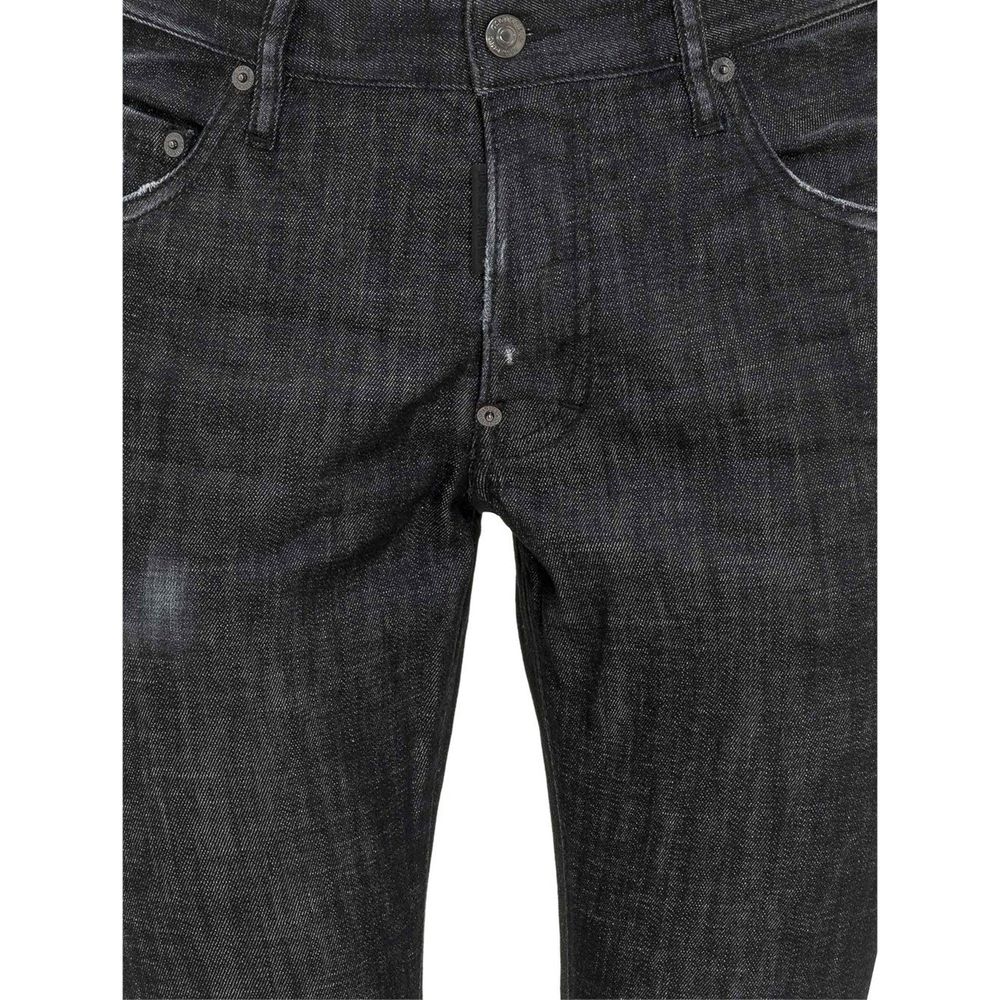 Dsquared² Black Cotton Jeans Denim