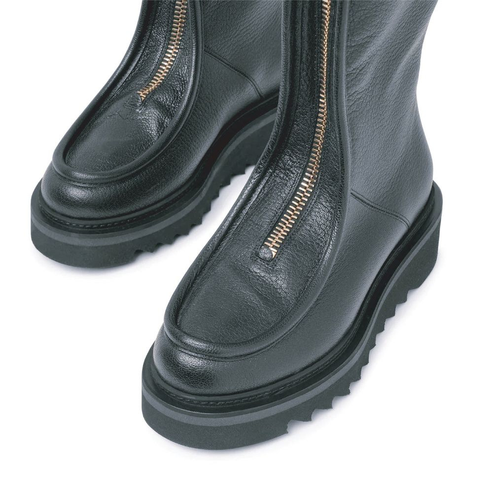 Salvatore Ferragamo Black Calfskin Boots