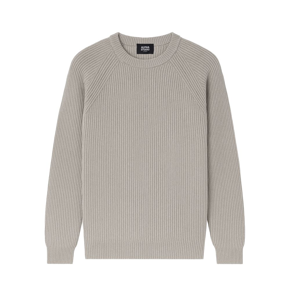 Alpha Studio Gray Cashmere Sweater