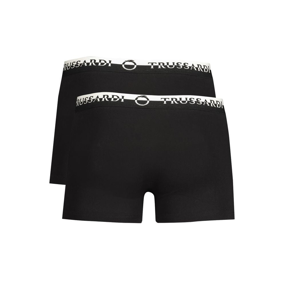 Trussardi Black Cotton Men's Boxer Briefs