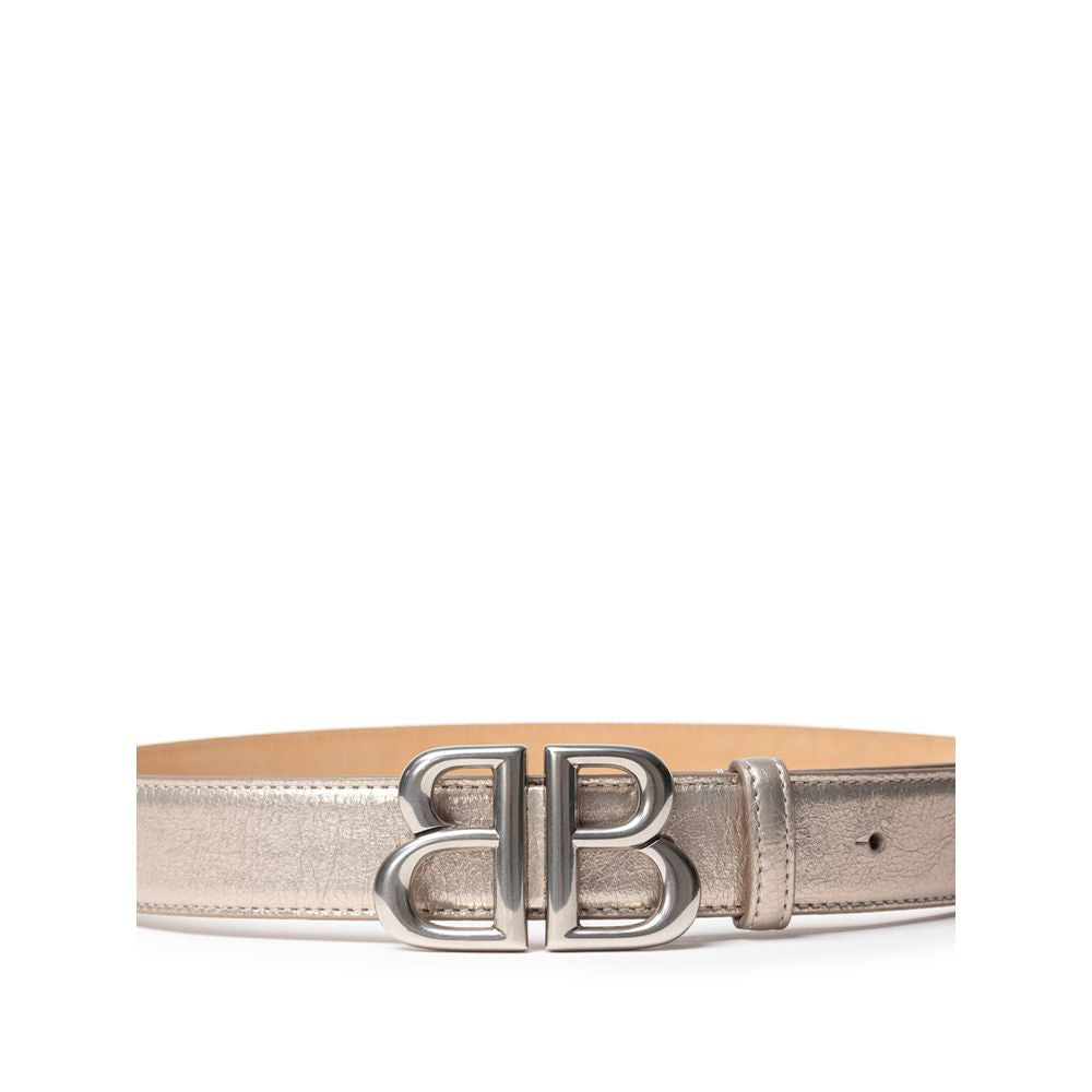 Balenciaga Gold Leather Regular Belt
