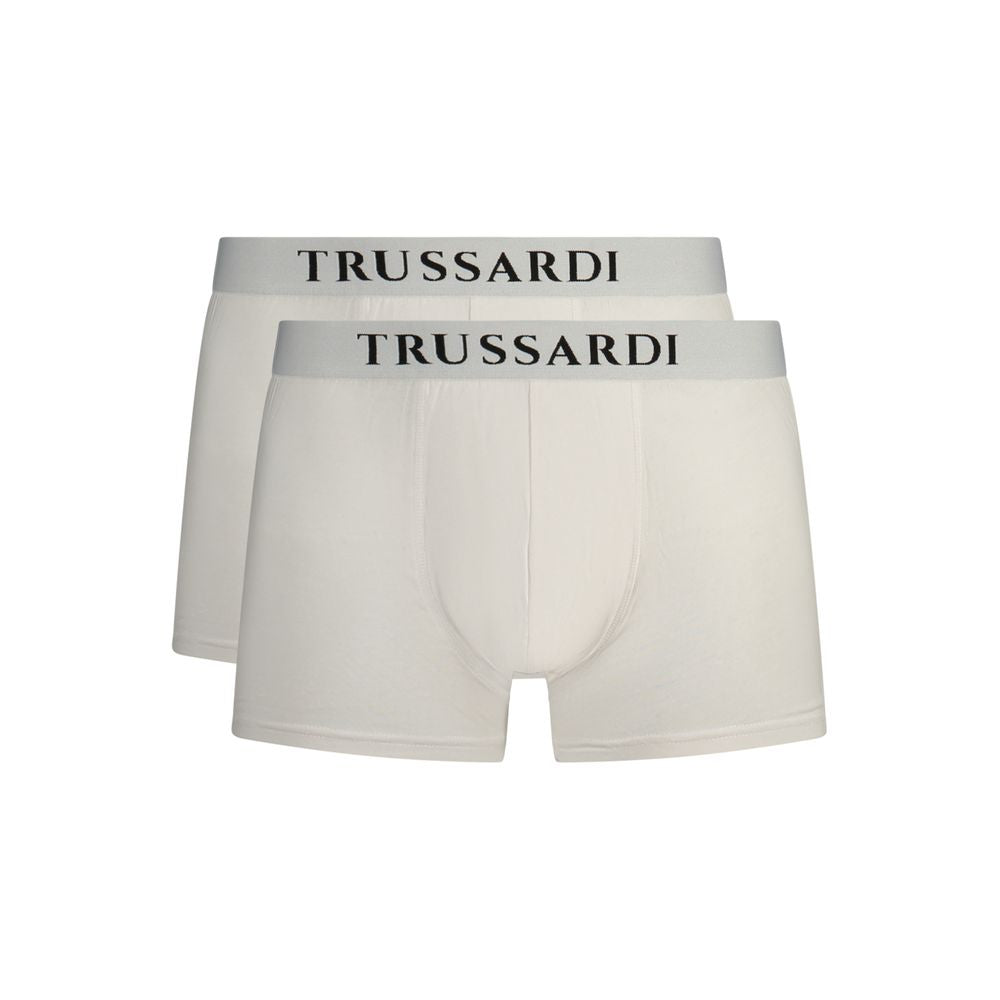 Trussardi White Cotton Underwear