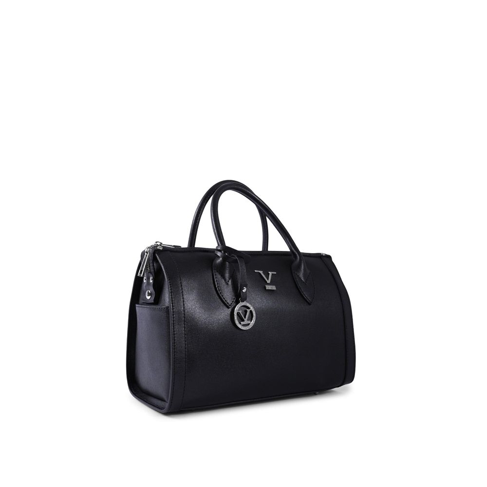 19V69 Italia Black Leather Handbag