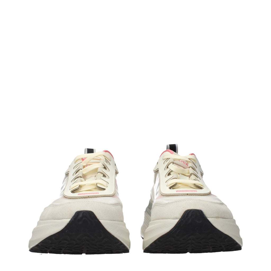 Premiata Beige Fabric Chunky Sneakers