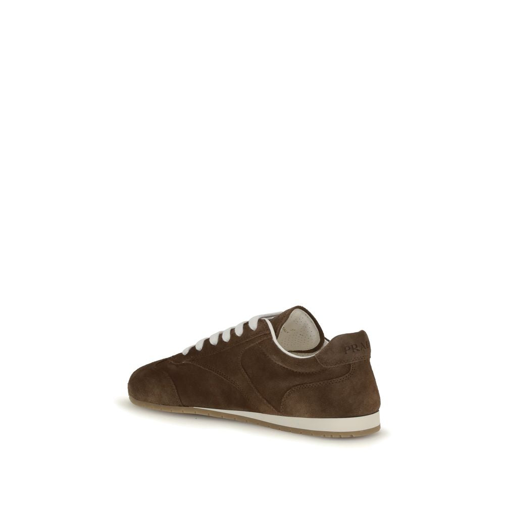 Prada Brown Calf Leather Bos Taurus Sneakers
