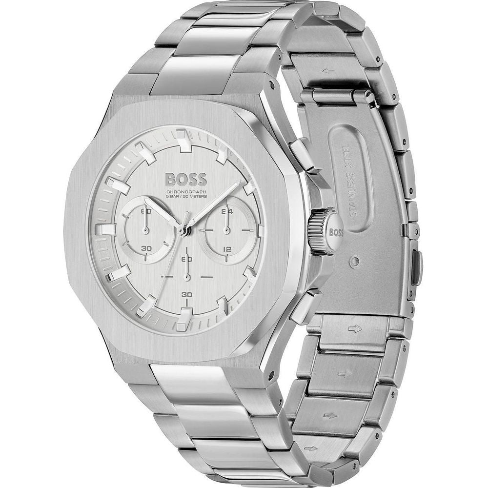 Hugo Boss Gray Stainless Steel Dress Watch