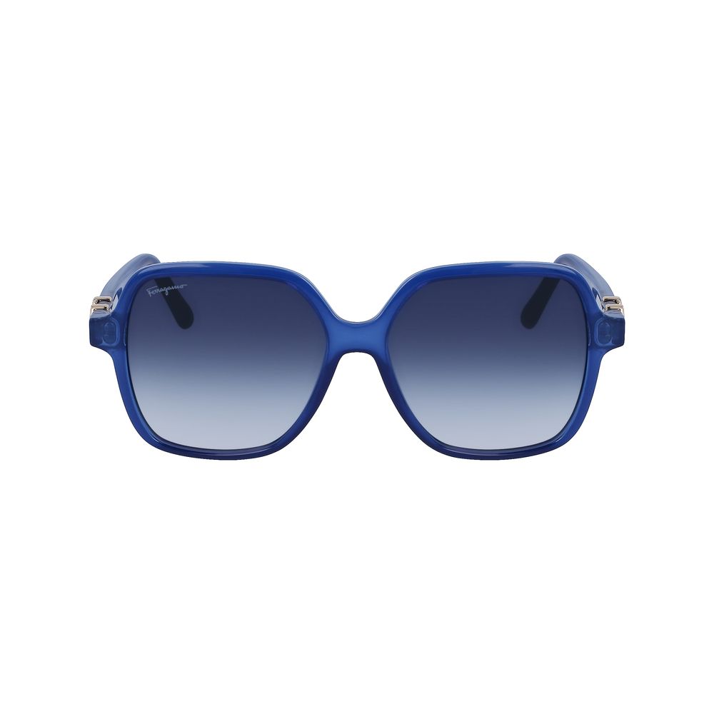 Ferragamo Blue Injected Sunglasses