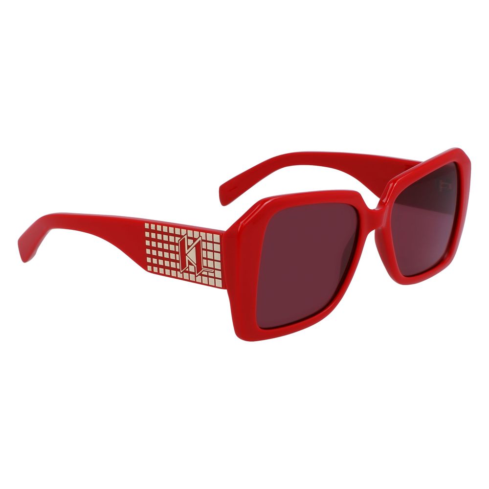 Karl Lagerfeld Red Injected Sunglasses