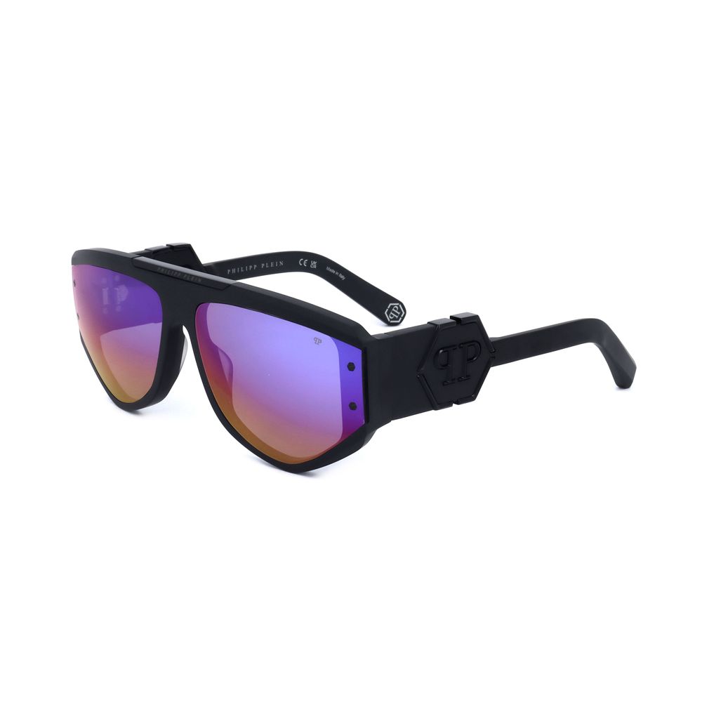 Philipp Plein Black Acetate Sunglasses