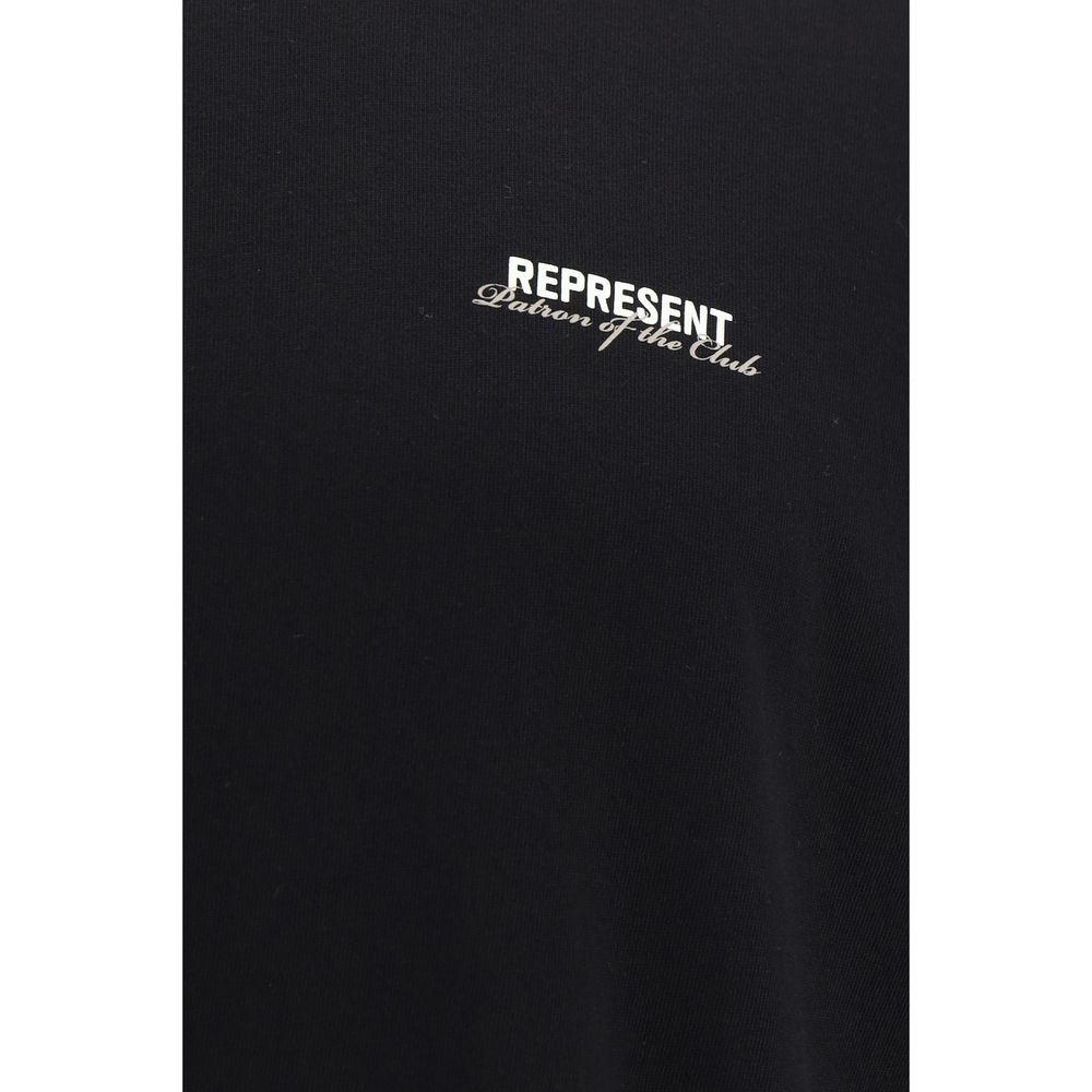 Represent Black Cotton T-Shirt