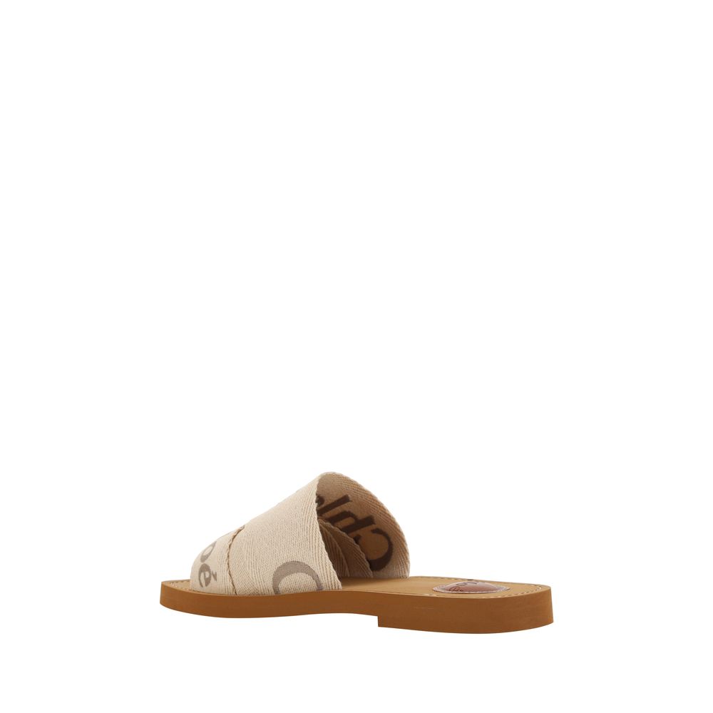 Chloé Multicolor Rubber Flat Sandals