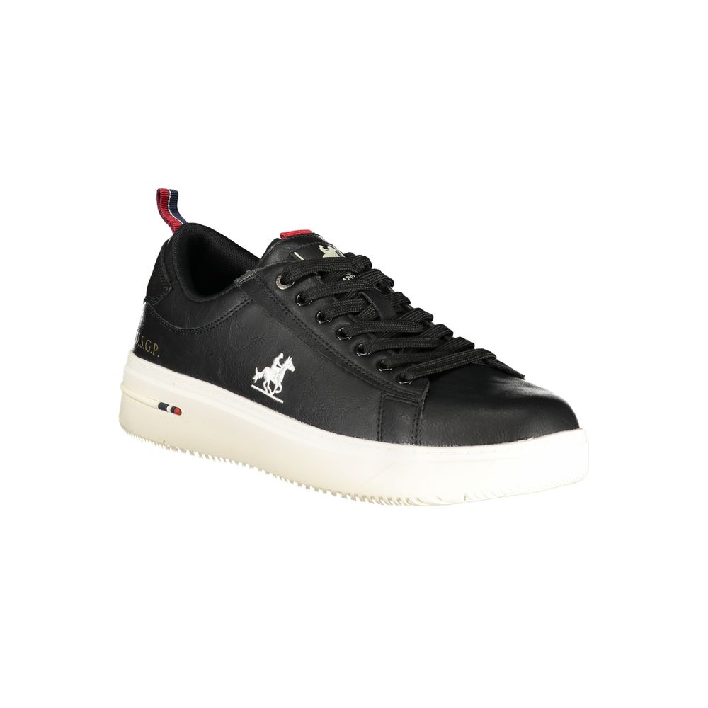 U.S. Grand Polo Black Polyester Sneaker