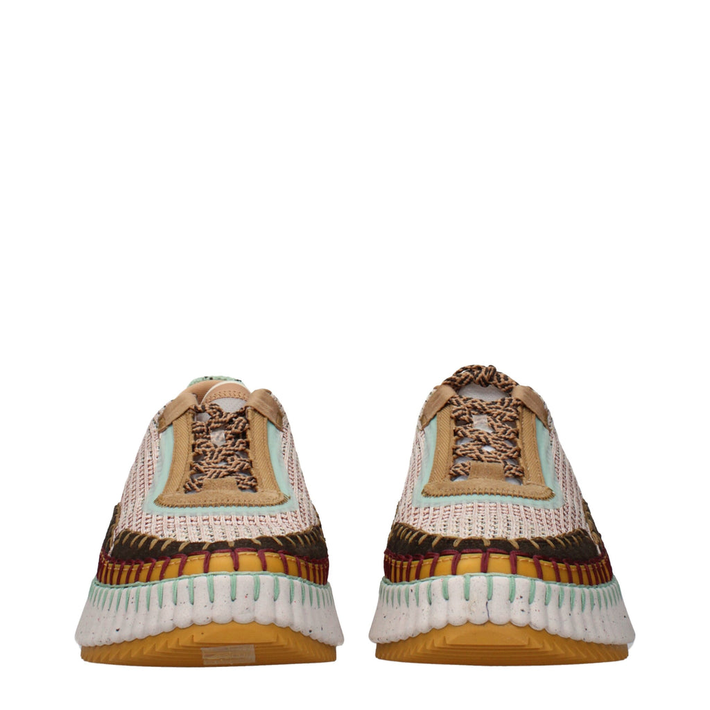 Chloé Multicolor Fabric Chunky Sneakers
