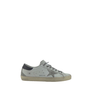 Golden Goose White Goatskin Low Top Sneakers