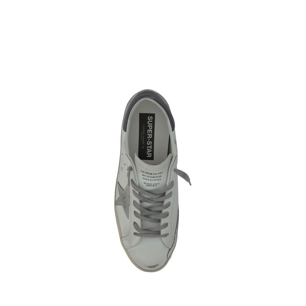 Golden Goose White Goatskin Low Top Sneakers