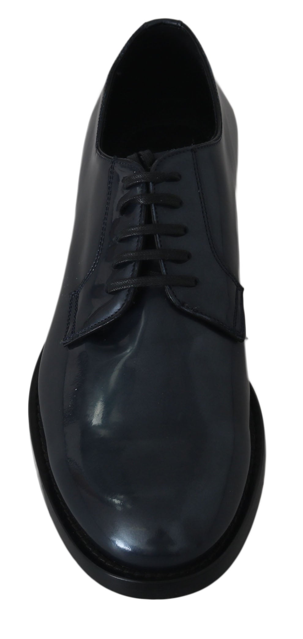 Blaue Derby-Schuhe aus Leder für formelle Anlässe